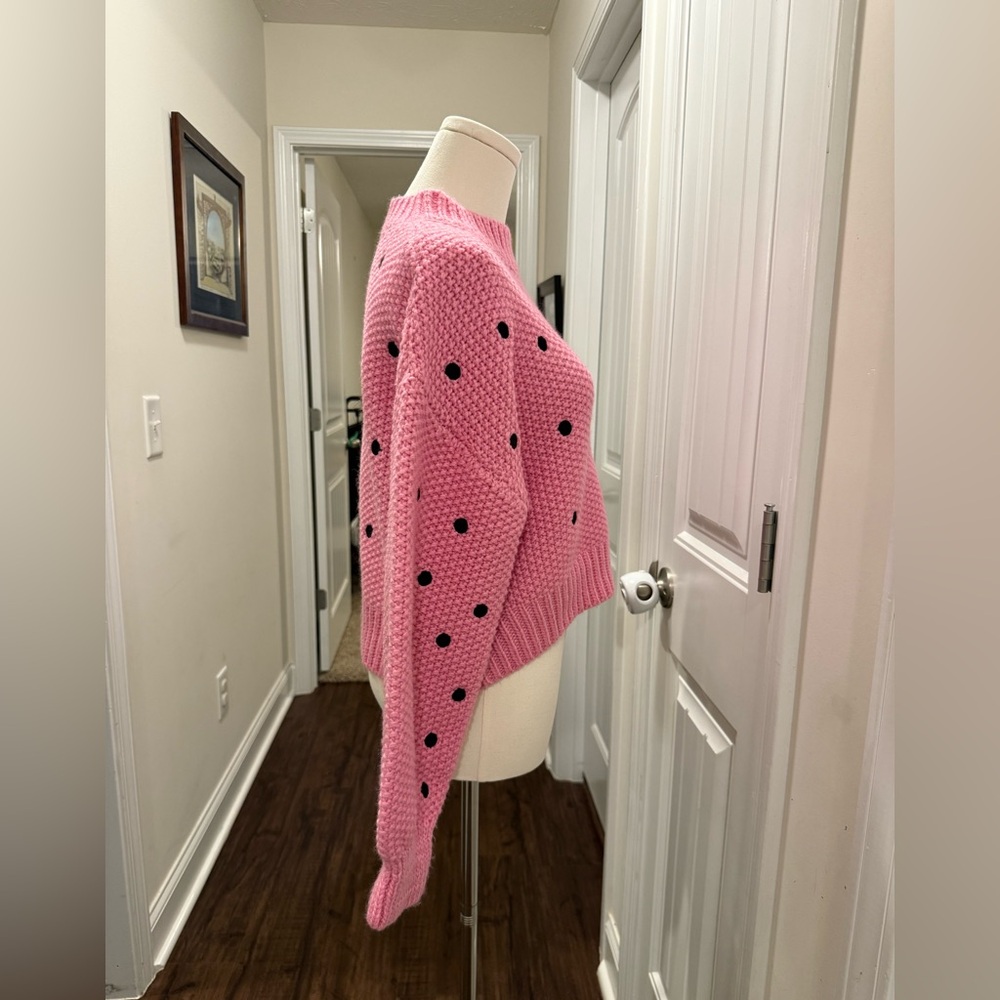 Sugarlips Pink Cropped Sweater - Picture 4 of 14